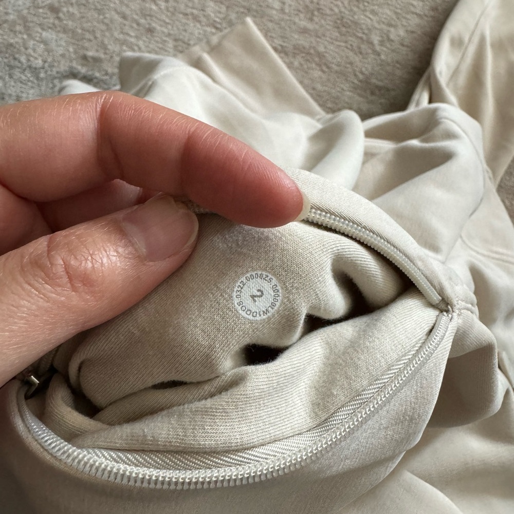 Lululemon Softstreme Bone Half Zip Dress - Picture 7 of 10